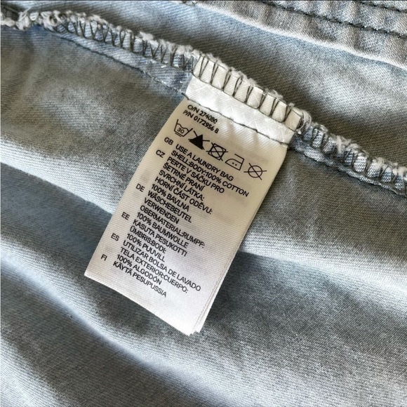 H&M Utility Denim Vest 4 NWOT - Picture 5 of 7